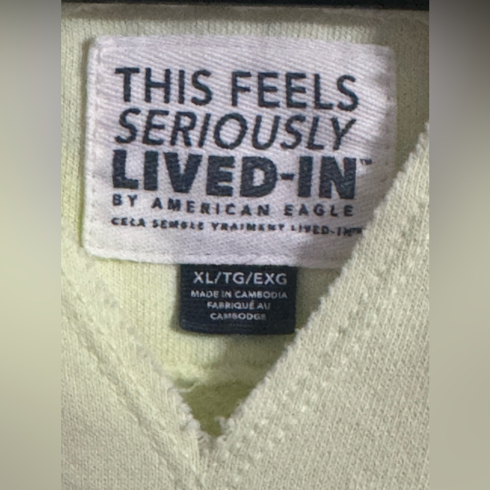 Hello Neon yellow ! Xl American eagle oversized sweatshirt - Picture 4 of 4
